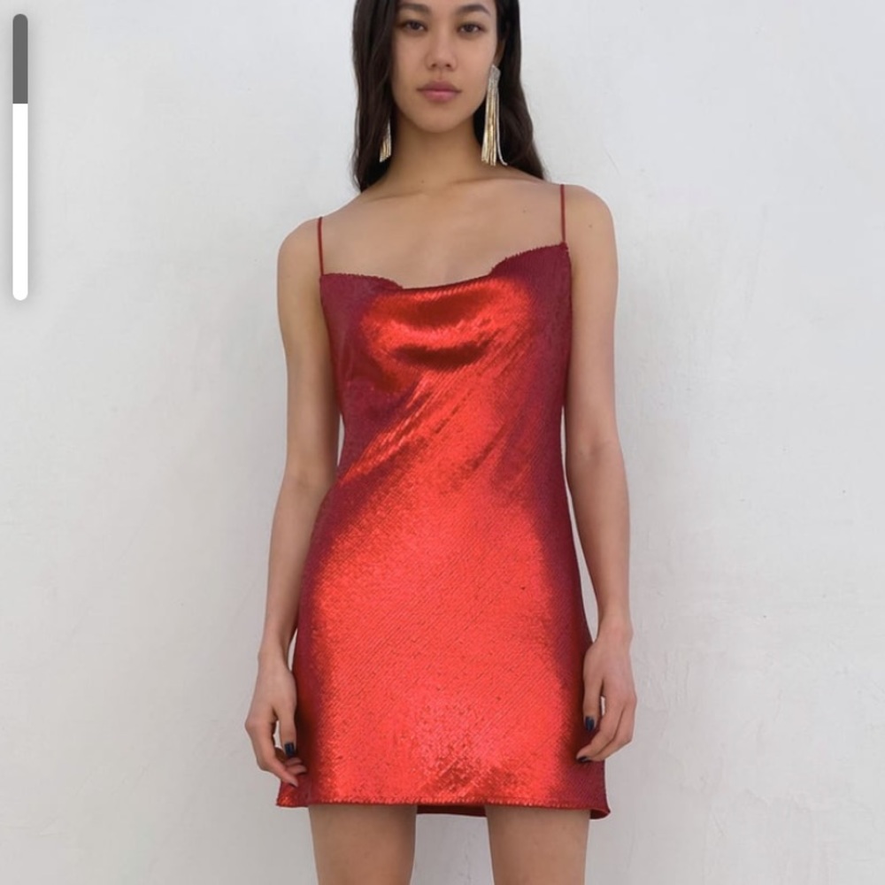 NWT’S Gorgeous Zara Sequin Red Dress Size Medium M